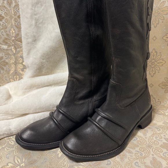 Replay Kneehigh Leather Boots - Picture 1 of 6